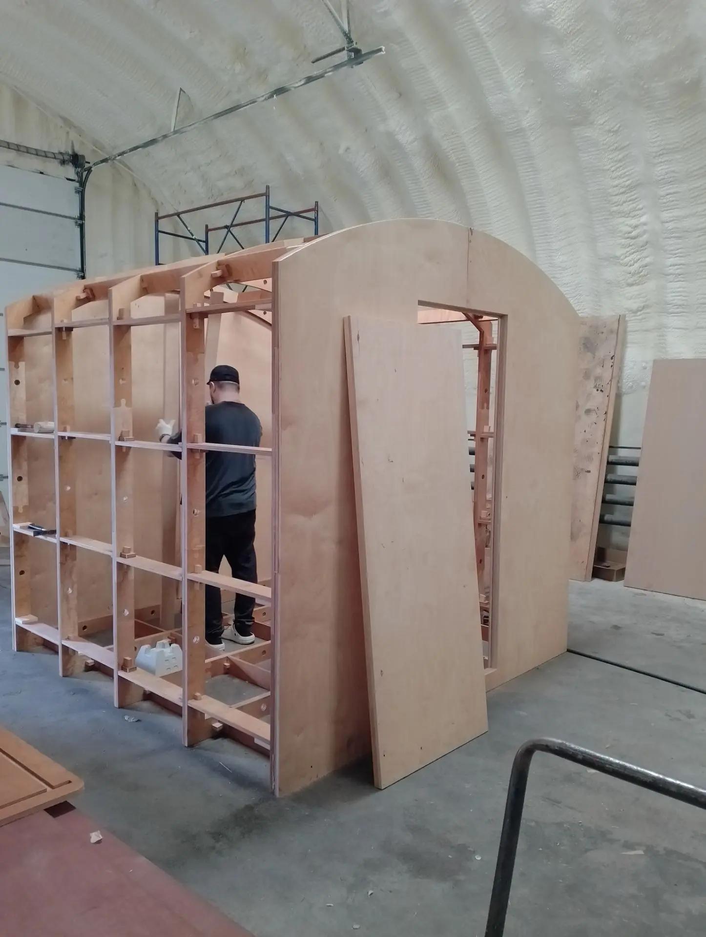 Сборка нового хозблока 2500*2500