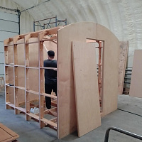 Сборка нового хозблока 2500*2500